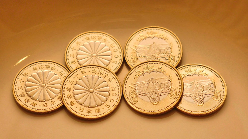 天皇陛下御在位30年記念五百円バイカラー・クラッド貨幣