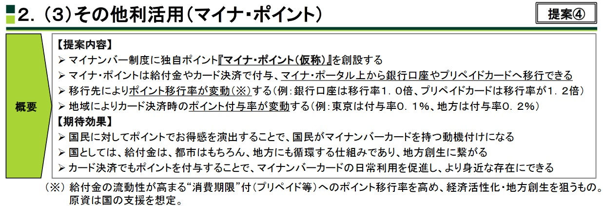 三井住友カード『マイナンバー制度の利活用案について』